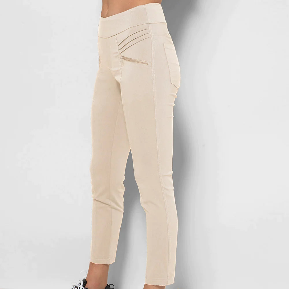 GGblue Womens Fab Fit Pant II - TAN Classic Cropped Pants