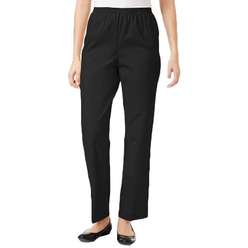 Alfred Dunner Womens Pull On Professional Dress Pants Comfy Athletic Pants