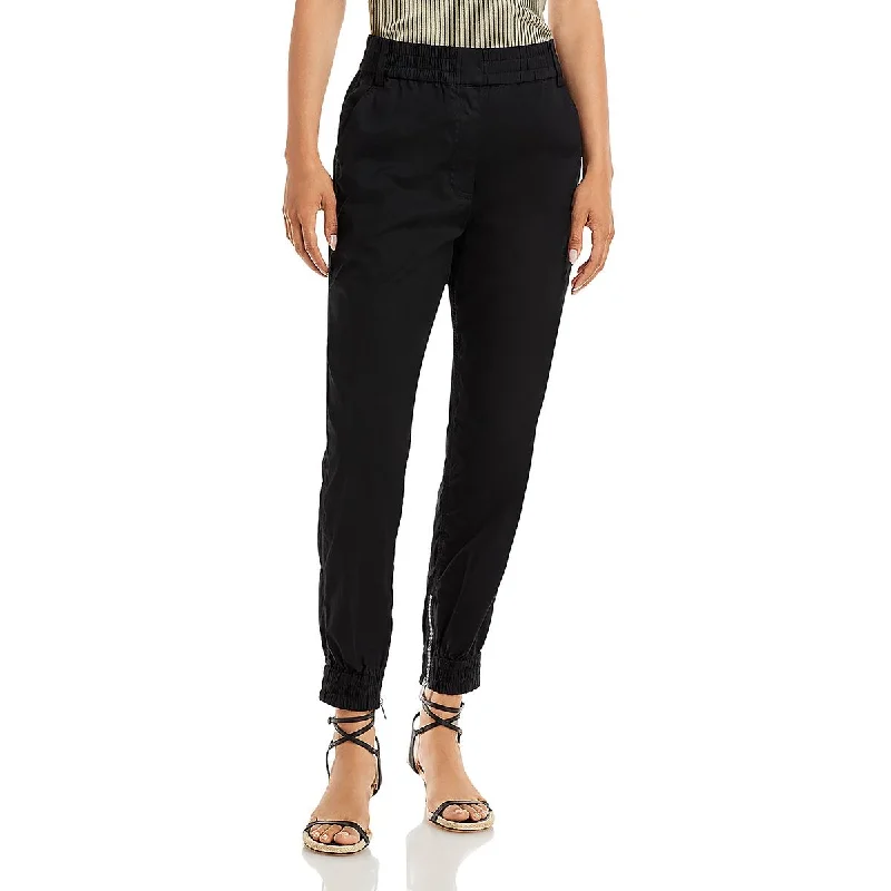 Derek Lam 10 Crosby Womens Phoenix Zipper Hem Ruched Jogger Pants Elegant Dress Pants