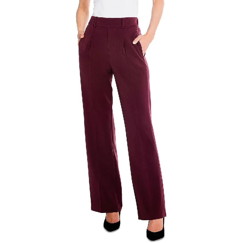 Nic + Zoe Womens High Rise Dressy Wide Leg Pants Casual Skinny Fit Pants