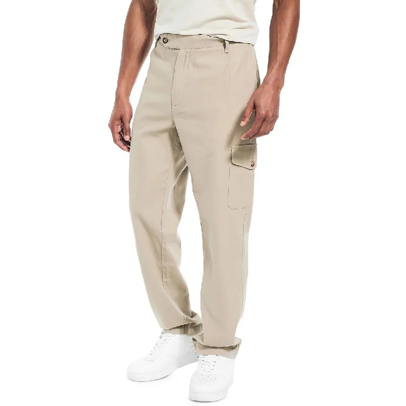 Nautica Mens Linen Pocketed Cargo Pants Soft Sweatpants Style