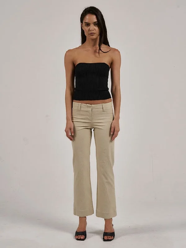 Brit Pant - Oatmeal Relaxed Fit Trousers