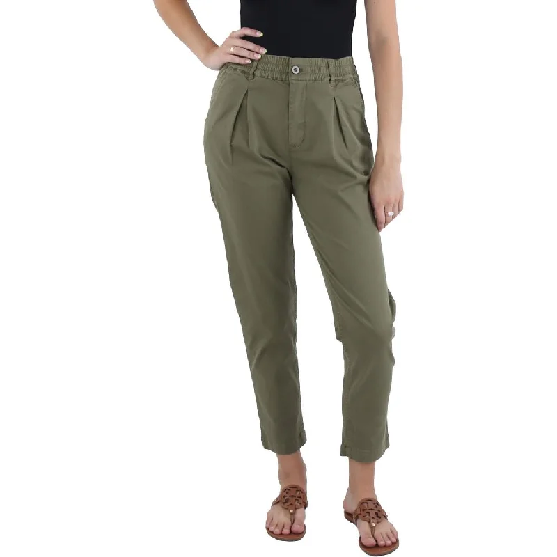 Michael Stars Womens Penny Twill High Rise Chino Pants Lightweight Jogger Pants