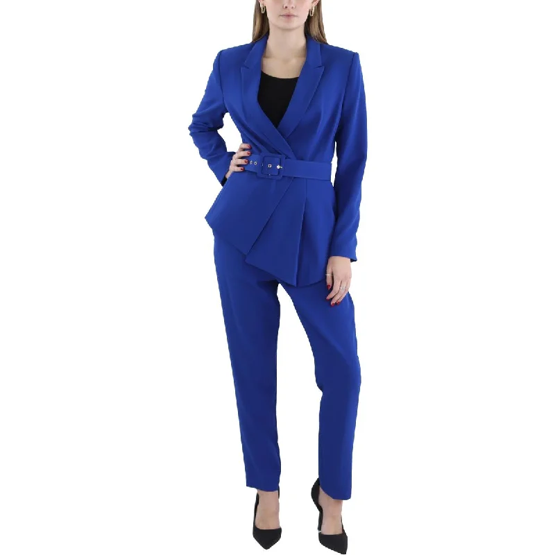 Tahari ASL Womens Crepe 2PC Pant Suit Casual Sweatpants Style