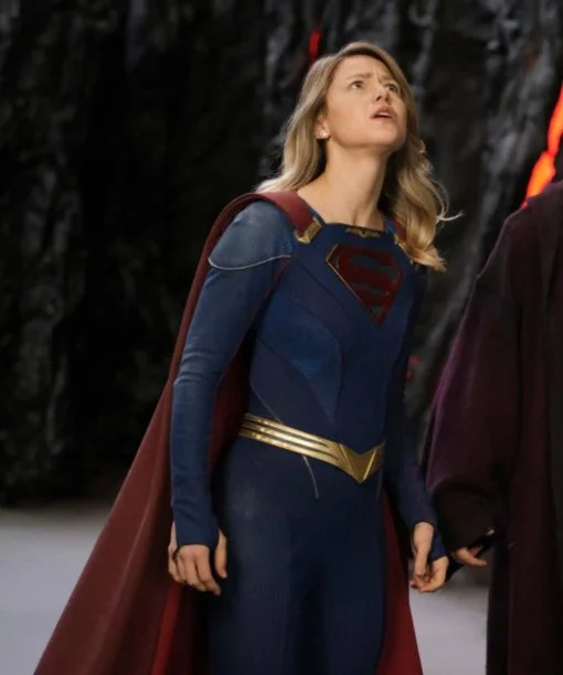 Melissa Benoist Supergirl Jacket Silk Blend Satin Velvet