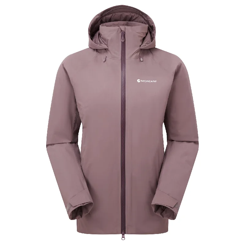 Montane Women's Duality Insulated Waterproof Jacket Zippered Front Buttoned Front Snap Front