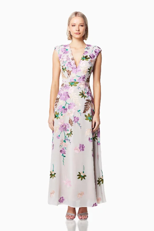 Elliatt Venetian Maxi Dress - Multi Comfortable Flowy Maxi Dress