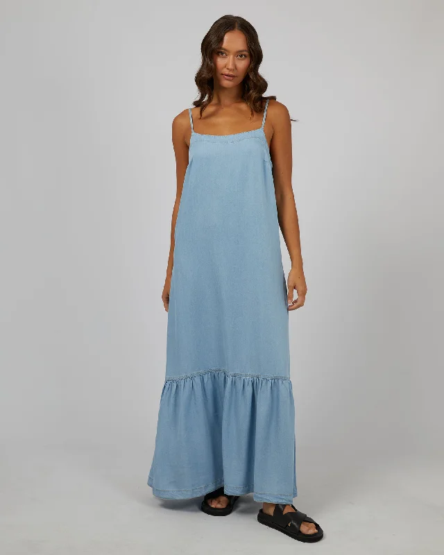 Mason Maxi Dress Chambray Fashionable Chiffon Maxi Dress