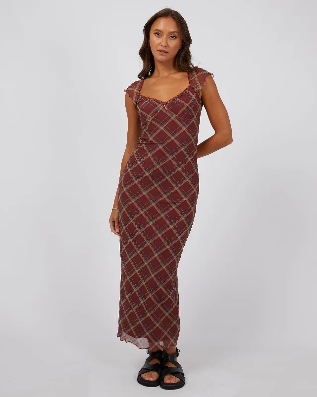 Monroe Maxi Dress Rust Fashionable Sleeveless Maxi Dress