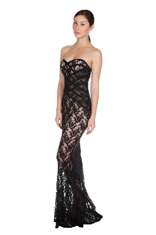 Naughty Grl Evening Lace Maxi Dress - Black Classic Black Maxi Dress