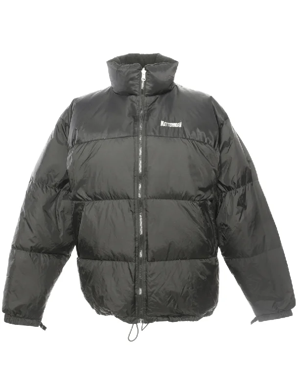 Zip Front Puffer Jacket - XL Zippered Jacket Buttoned Jacket Snapped Jacket