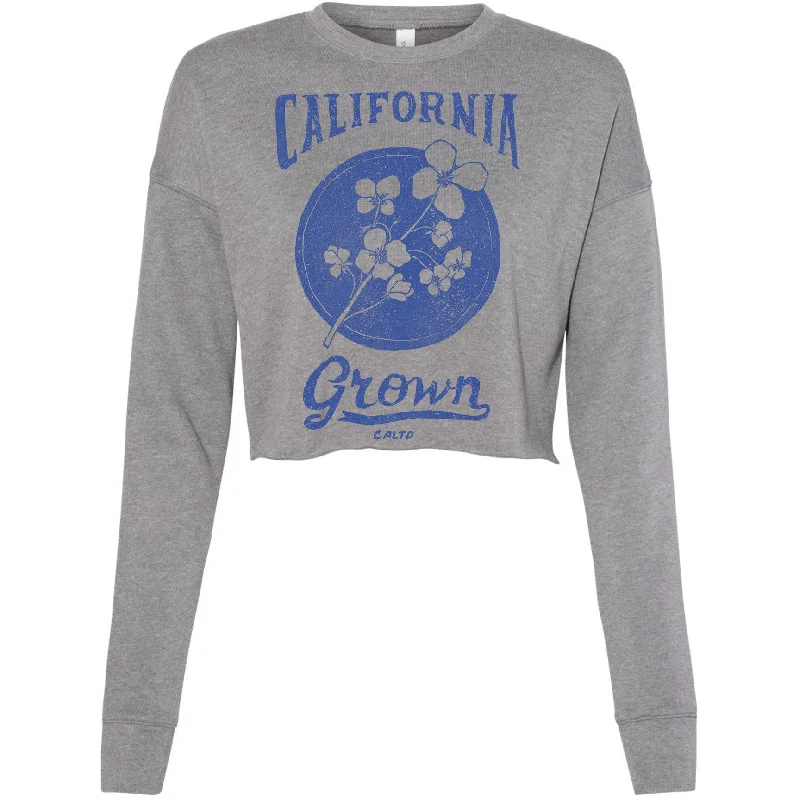 California Grown Circle Cropped Sweater Zippered Buttoned Snapped