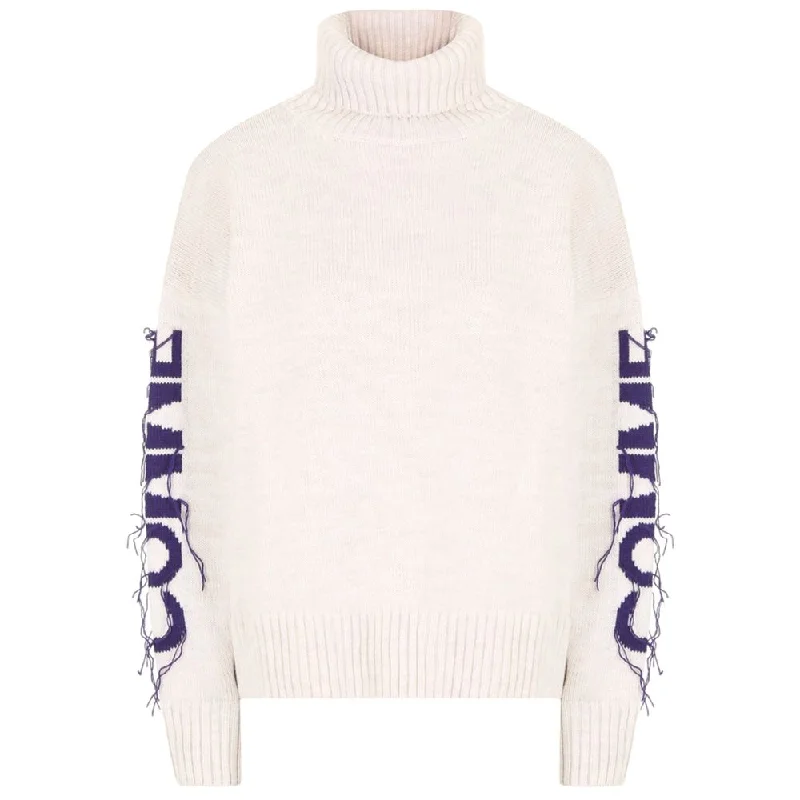 Comme Des Fuckdown Beige Acrylic Sweater Cashmere Blend Cotton Blend Poly Blend