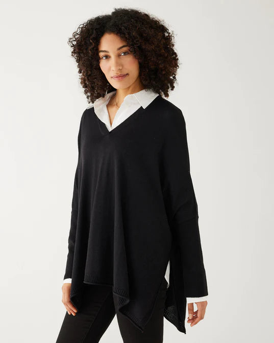 Mersea Catalina V-Neck Sweater Black Layered Multi-layer Single Layer