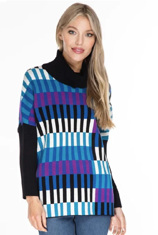 Multiples Boxy Sweater Multi Oversized Loose Flowy