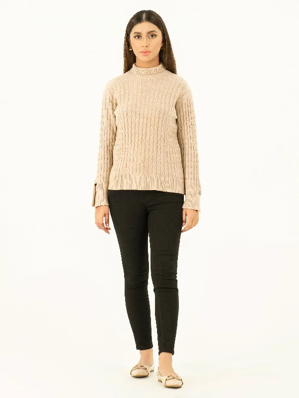 Classic High Neck Sweater Boxy Sweater Fitted Sweater A-Line