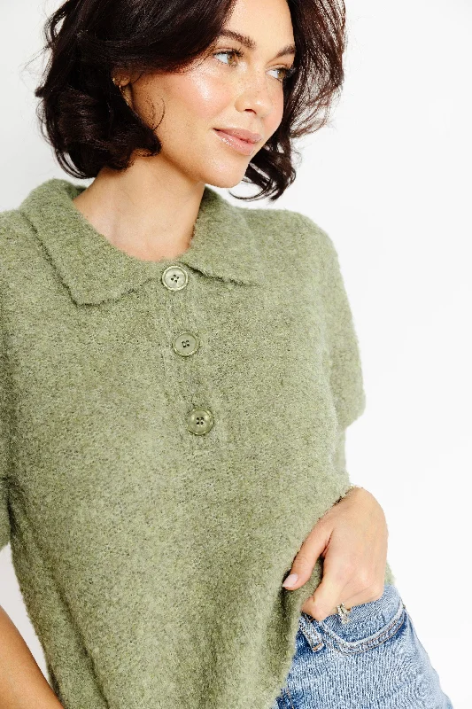 Jolee Sweater in Olive Machine Wash Dry Clean Hand Wash