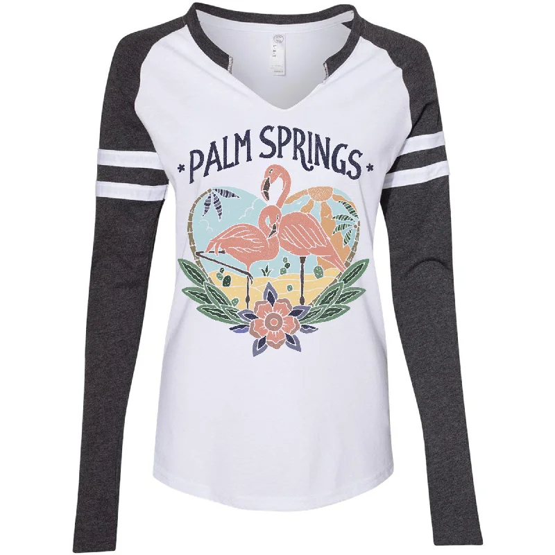 Palm Springs Varsity Sweater Tailored Straight A-Line