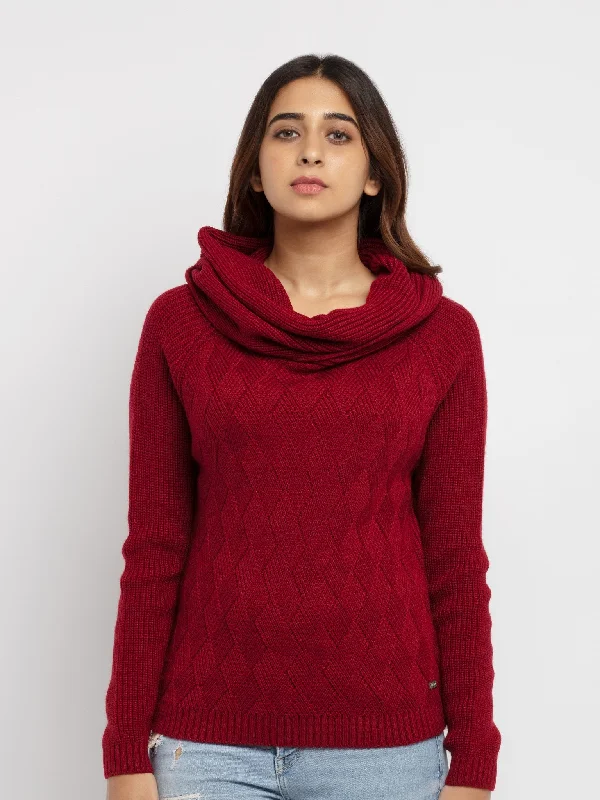 Women's Cowl Neck Sweater Boxy Sweater Fitted Sweater A-Line