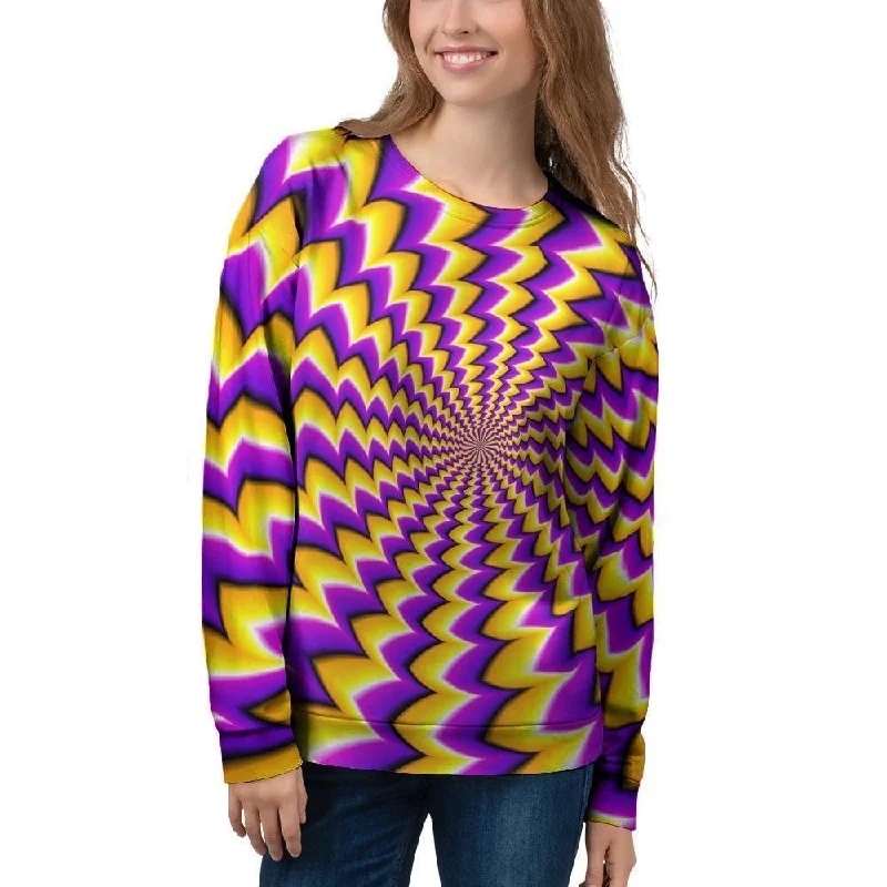 Abstract Optical illusion Women's Sweatshirt Hoodie with Hem Detail Decorative Unique