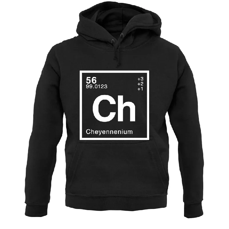 Cheyenne - Periodic Element Unisex Hoodie Hoodie with Patch Decorative Personalized