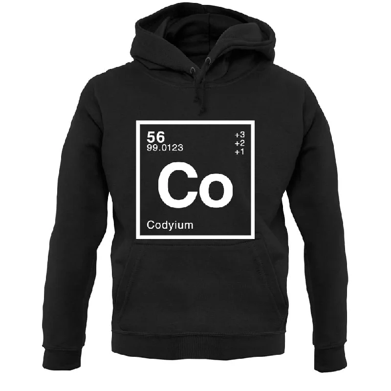 Cody - Periodic Element Unisex Hoodie Hoodie with Lace Feminine Delicate