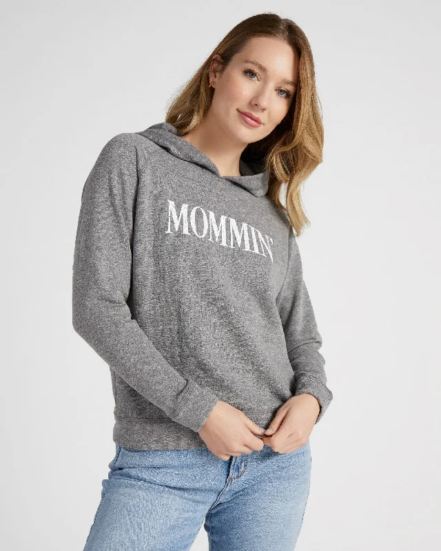 Mommin' Graphic Hoodie Hoodie with Gradient Ombre Colorful