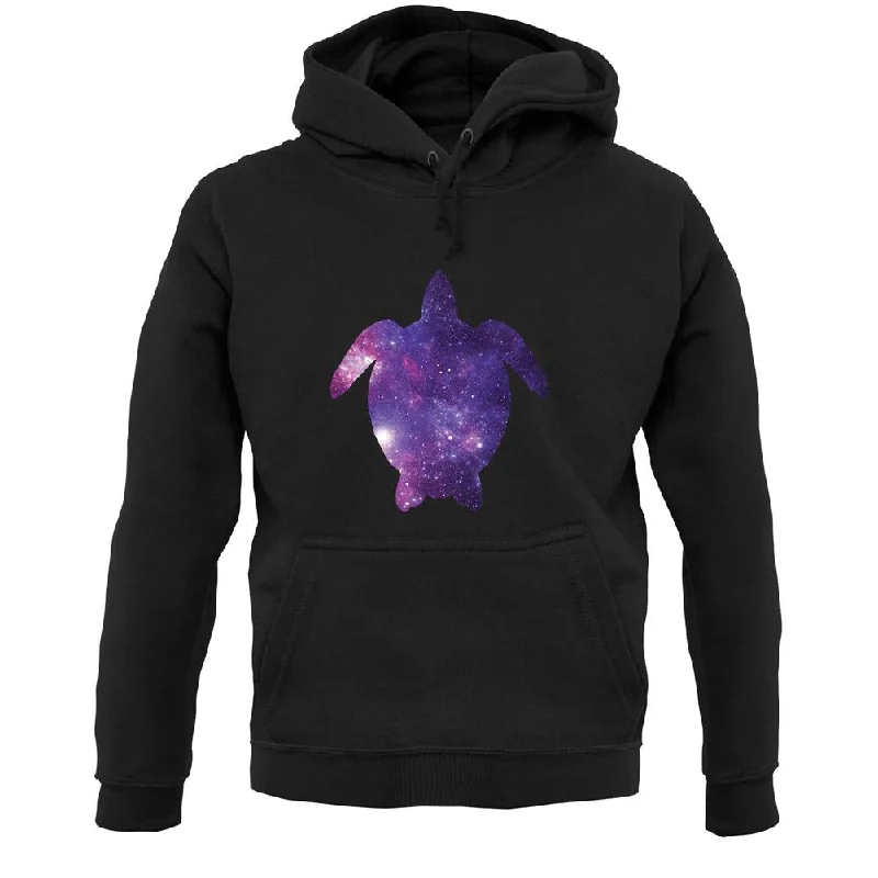 Space Animals - Turtle Unisex Hoodie Hoodie with Monochrome Minimalist Simple