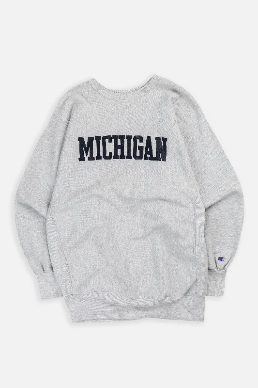 Vintage Michigan Sweatshirt - XXL Hoodie with Logo Branding Identity