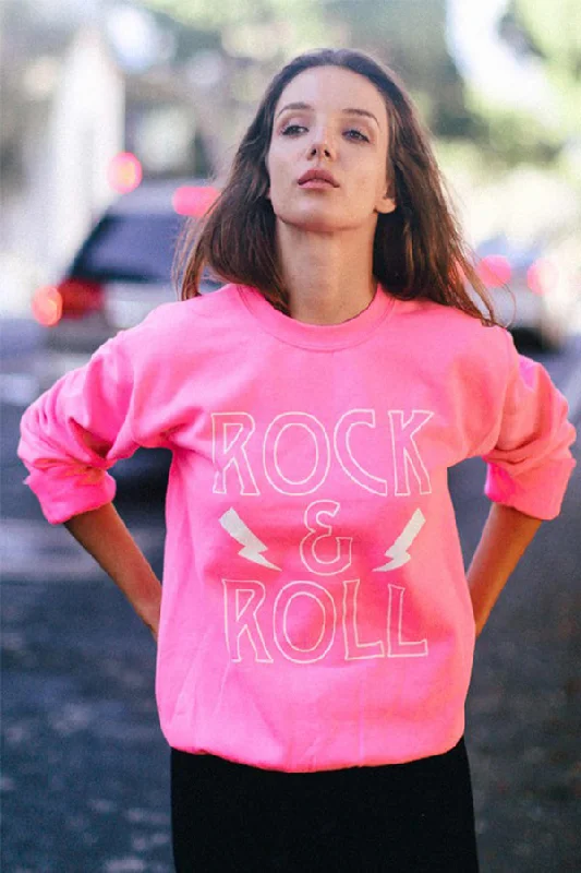 BK Brand ‘Rock & Roll’ Sweatshirt Hoodie with Back Slit Movement Comfort