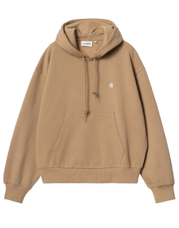 Hoodie woman I032644 2GDXX W CASEY PEANUT CARHARTT WIP Hoodie with Full-Zip Functional Layering