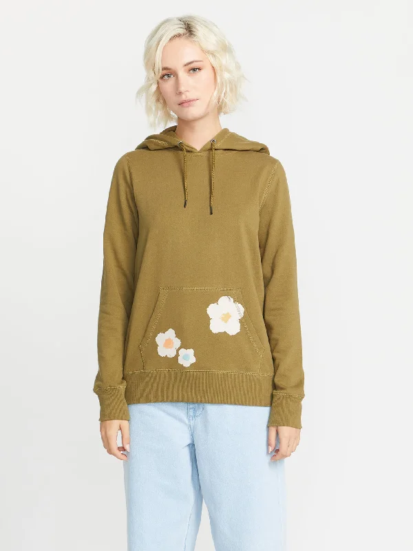 Truly Deal Hoodie - Moss Hoodie with Elastic Cuffs Stretchable Comfortable