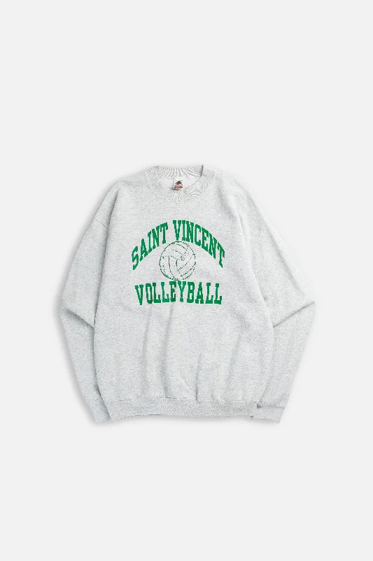 Vintage St. Vincent Volleyball Sweatshirt - XXL Hoodie with Drawstring Waist Adjustable Fitted