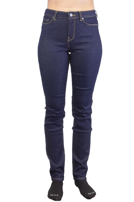 BLK DNM Women's Bailey Blue Midrise Skinny Jeans #BFMDJ02 27x32 $215 NWT Fashionable Button-Front Jeans