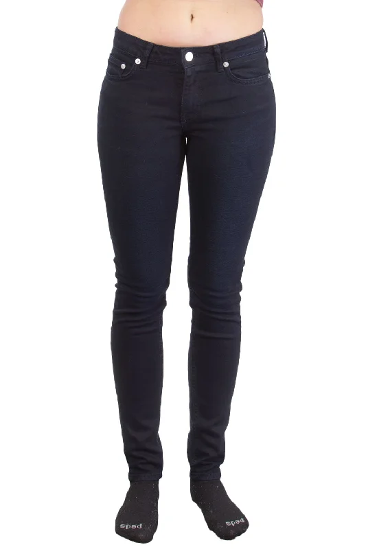 BLK DNM Women's Furman Blue Slim Jeans #WJ410701 $215 NWT Trendy Colored Denim Jeans