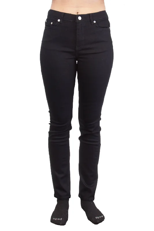 BLK DNM Women's Monroe Black 5 Pocket Jeans #WJ350404 $215 NWT Stylish High-Rise Mom Jeans