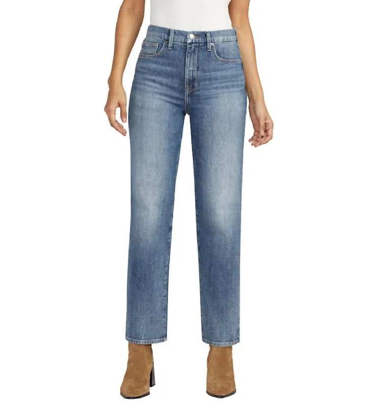 High Rise Rachel Jeans In Blue Chic Dark-Wash Skinny Jeans