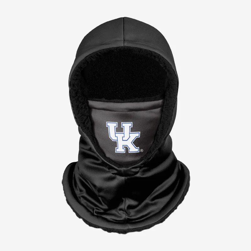 Kentucky Wildcats Black Hooded Gaiter Hoodie with Camouflage Military Edgy