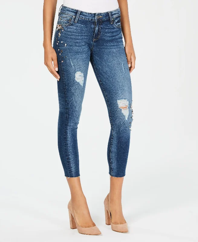 Kut From The Kloth Catherine Embellished Skinny Jeans Stylish Bootcut Denim Jeans