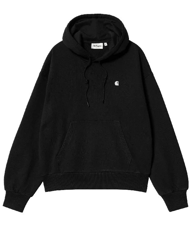 Hoodie woman I032644 0M4XX W CASEY BLACK CARHARTT WIP Hoodie with Full-Zip Functional Layering