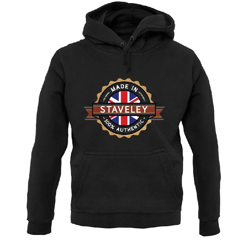 Made In Staveley 100% Authentic Unisex Hoodie Hoodie with Embroidery Detailed Premium