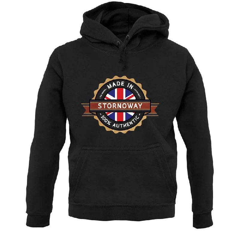 Made In Stornoway 100% Authentic Unisex Hoodie Cotton Hoodie Fleece Lining Warmth