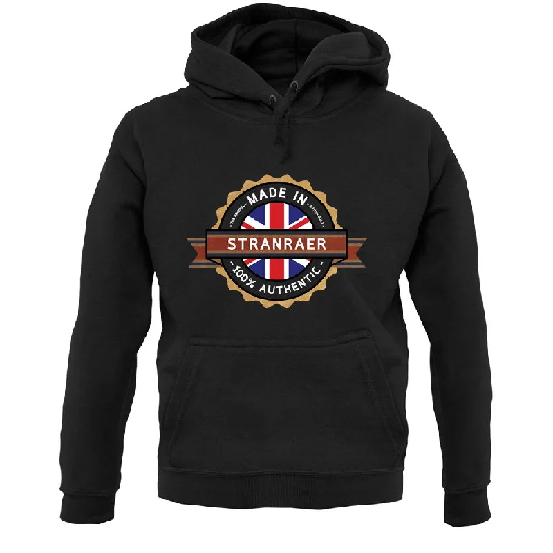 Made In Stranraer 100% Authentic Unisex Hoodie Hoodie with Slit Hem Functional Movement