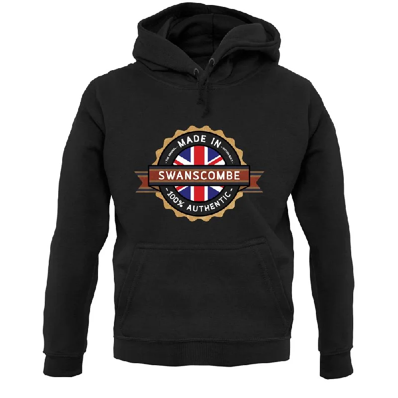 Made In Swanscombe 100% Authentic Unisex Hoodie Hoodie with Set-In Sleeves Structured Classic