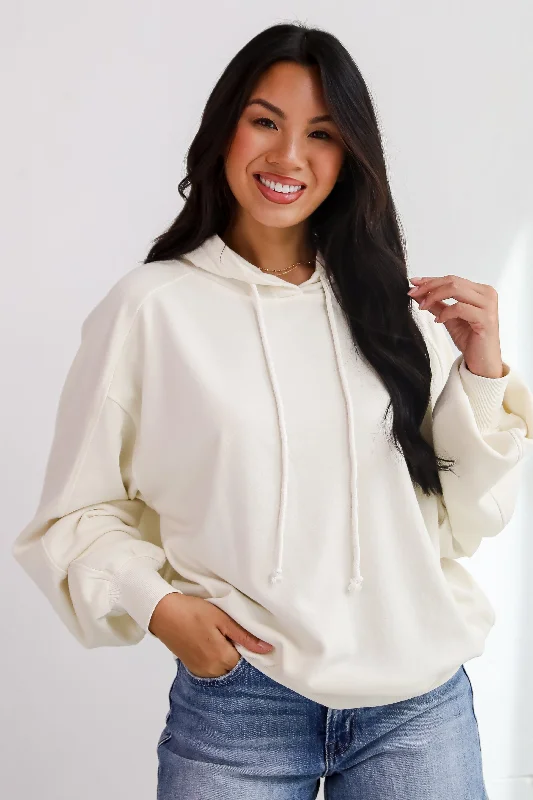 Perfect Lazy Day Hoodie - DU DEAL Hoodie with Hem Contrast Bold Stylish