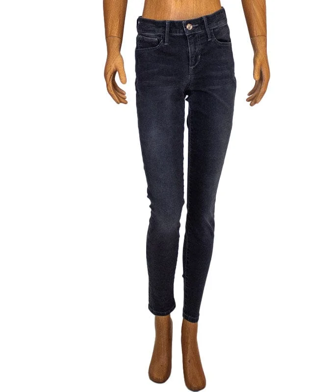 "The Icon" Mid-Rise Skinny Ankle Jeans Comfortable Full-Length Denim Jeans