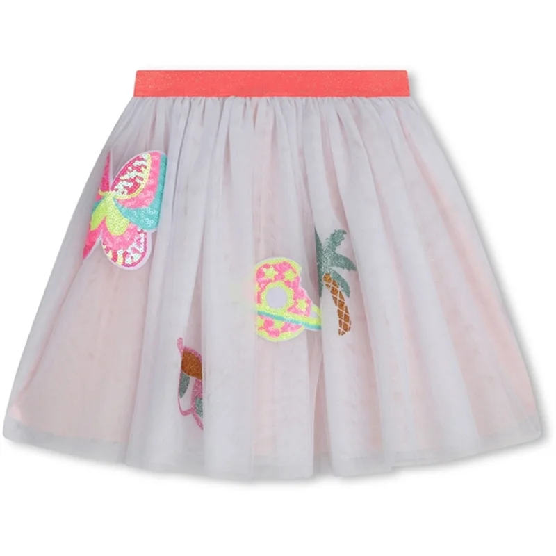 Billieblush White Skirt silk skirt elegant