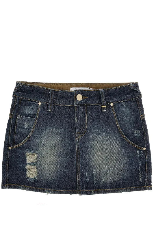 CARLOS MIELE DENIM Mini Skirt leather skirt durable