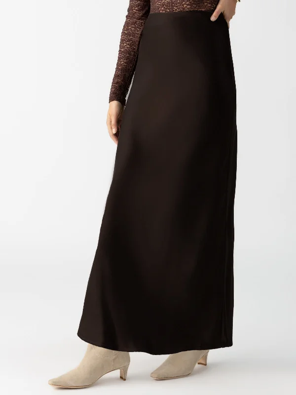 Everyday Mid-Rise Maxi Skirt Coffee tulle skirt dreamy