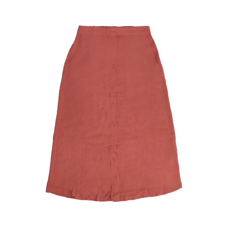 Midi Skirt - Marsala chiffon skirt airy